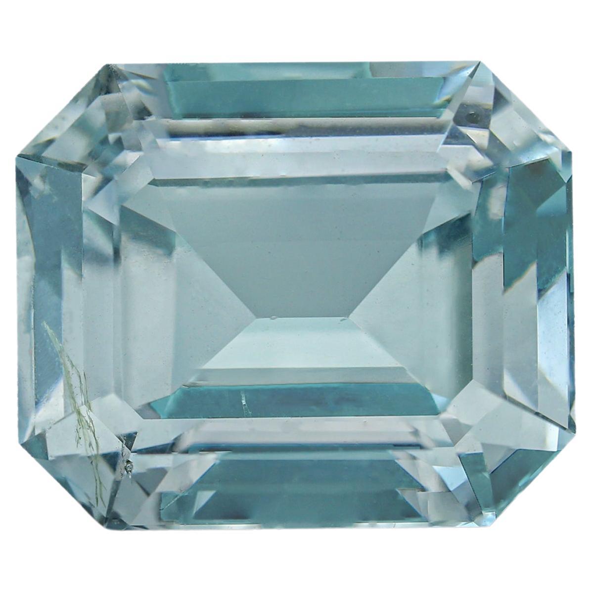 Aigue-marine bleue naturelle non sertie de 4,80 carats, pierre aigue-marine 