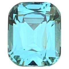 Natural Seafoam Tourmaline 2.08 Carat Cushion Cut Loose Gemstone for Ring