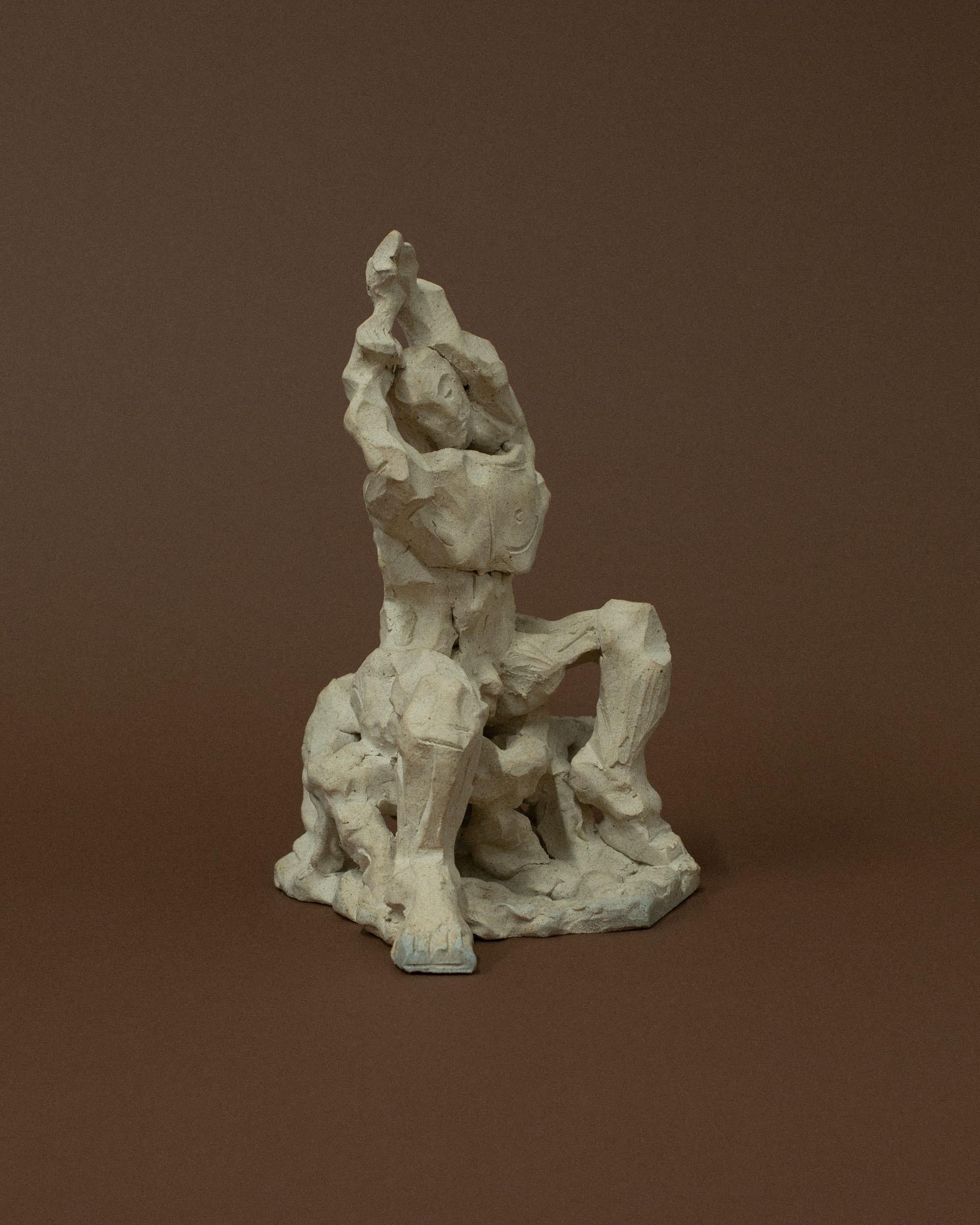 Natural Seated Figure by Common Body For Sale 2