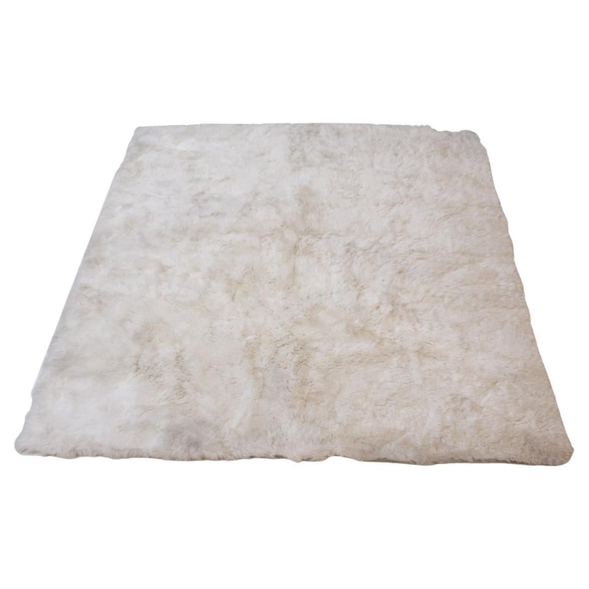 Natural Sheep Hair Rug For Sale