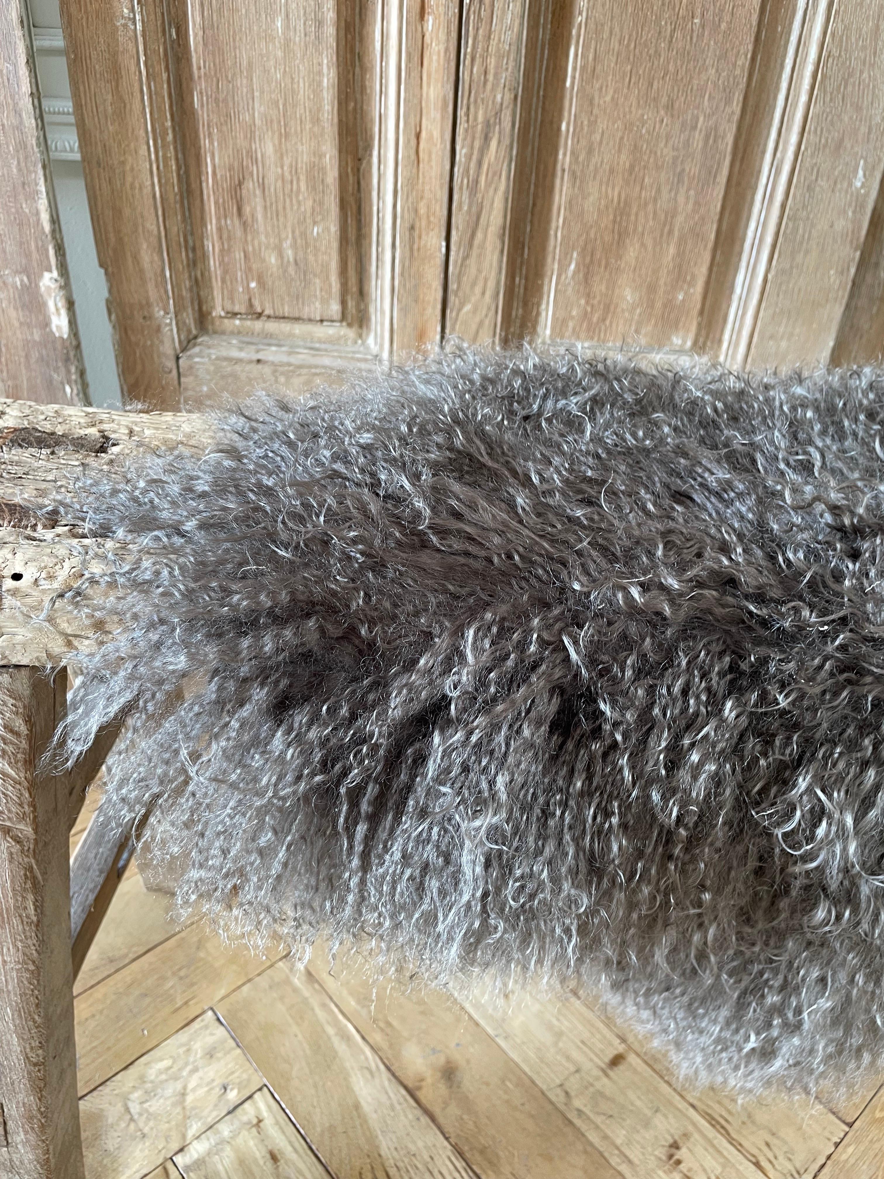 natural sheepskin throw rug