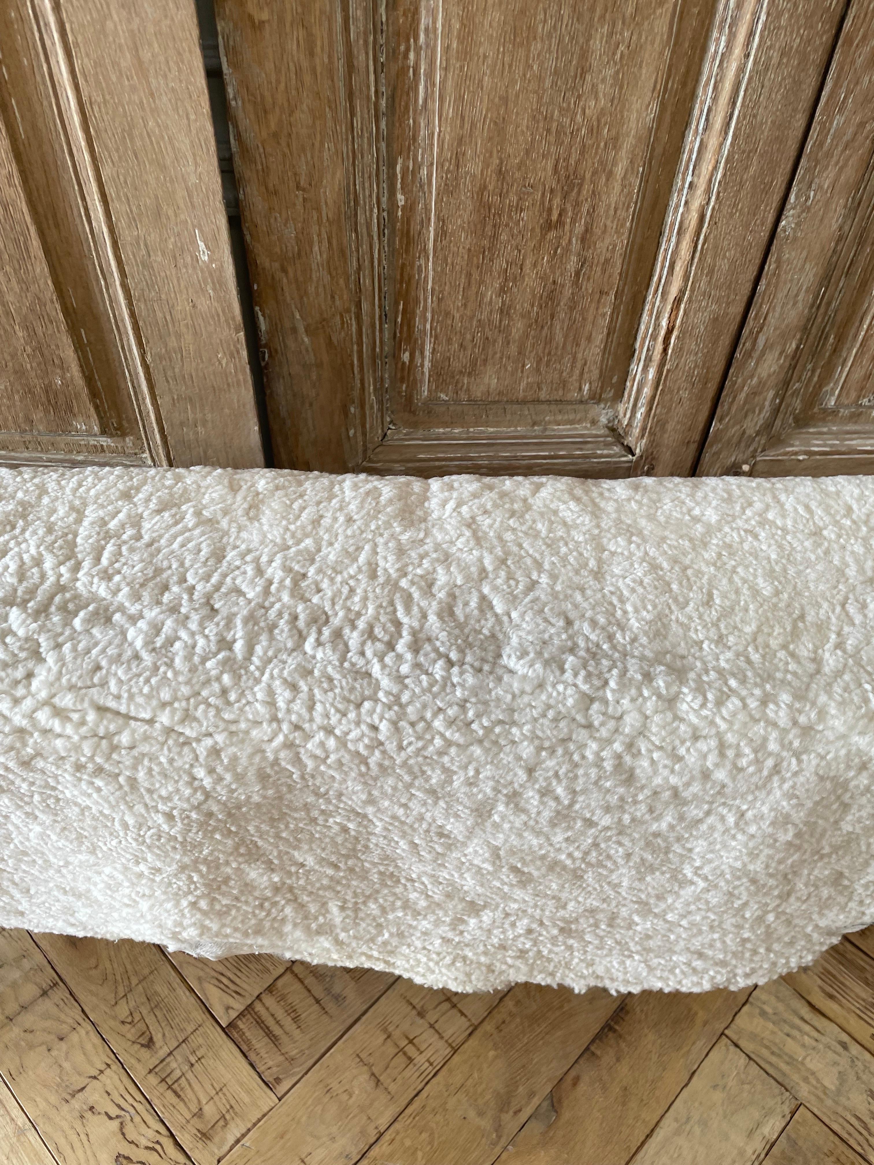 Contemporary Natural Sheepskin Hide Rug or Throw For Sale