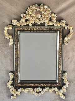 Natur Muschel gerahmt Rechteckiger Spiegel