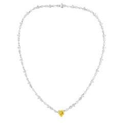 Collier de diamants multiformes de couleur SI et de pureté naturelle en or blanc 18 carats