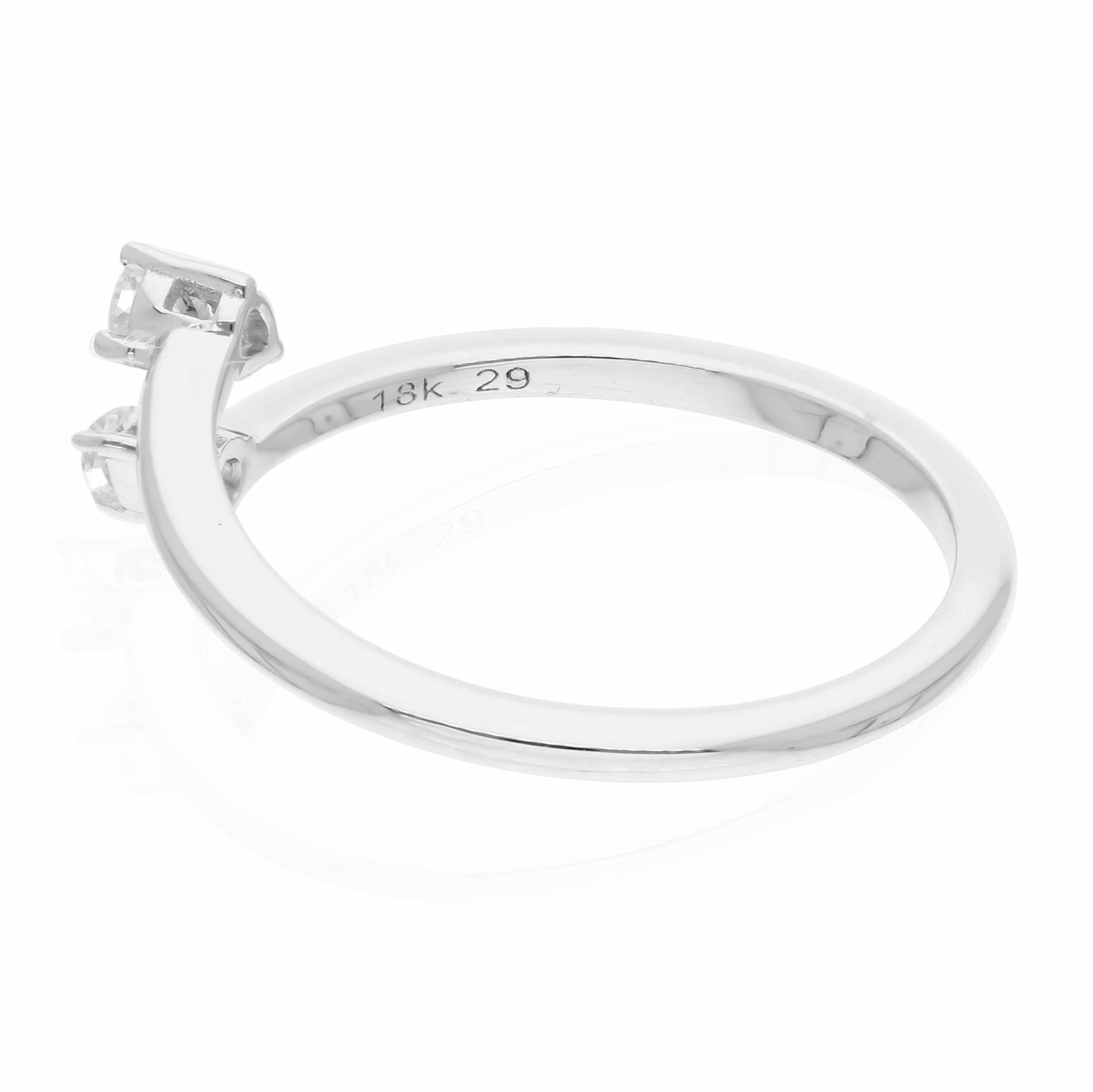 Cast from 18-karat gold, these exquisite ring is handset with 0.17 carats of sparkling diamonds.

The ring is a size 7 and may be resized to larger or smaller upon request. FOLLOW SPECTRUM JEWELS storefront to view the latest collection & exclusive
