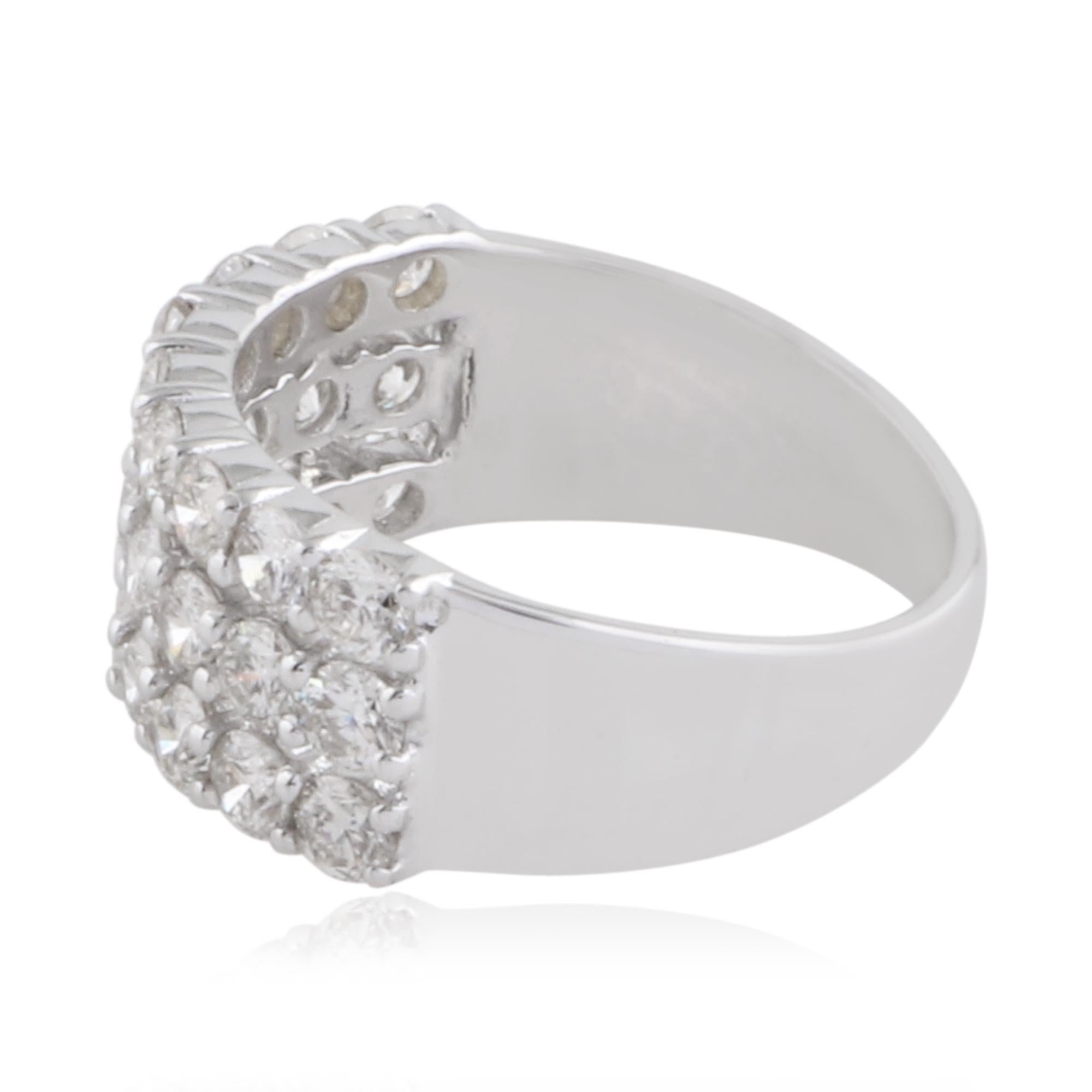 Cast from 14-karat gold, these exquisite ring is handset with 2.05 carats of sparkling diamonds.

The ring is a size 7 and may be resized to larger or smaller upon request. FOLLOW SPECTRUM JEWELS storefront to view the latest collection & exclusive