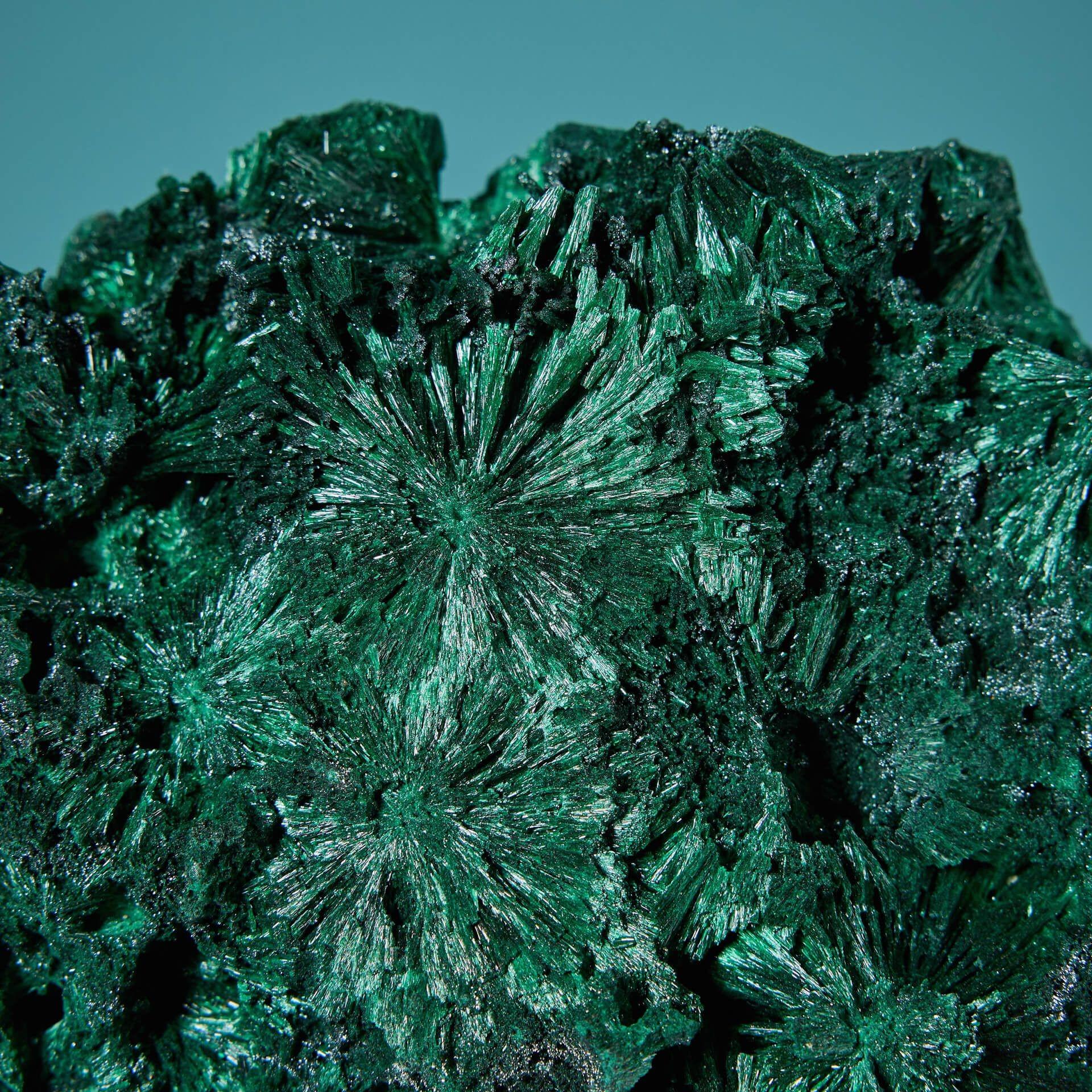 Congolese Natural Silky Fibrous Malachite Large Cabinet Specimen For Sale
