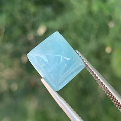 Natural Sky Blue Color Aquamarine Sugarloaf Cabochon Gemstone for Jewellery 11mm