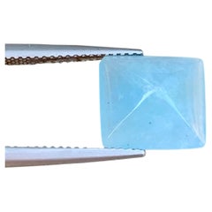 Natural Sky Blue Color Aquamarine Sugarloaf Cabochon Gemstone for Jewellery 11mm