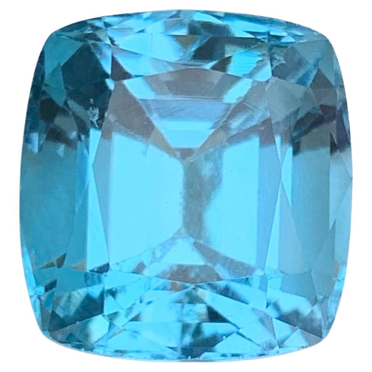 Natural Sky Blue Swiss Topaz 15.13Ct Cushion Cut Loose Gemstone for Ring-Pendant