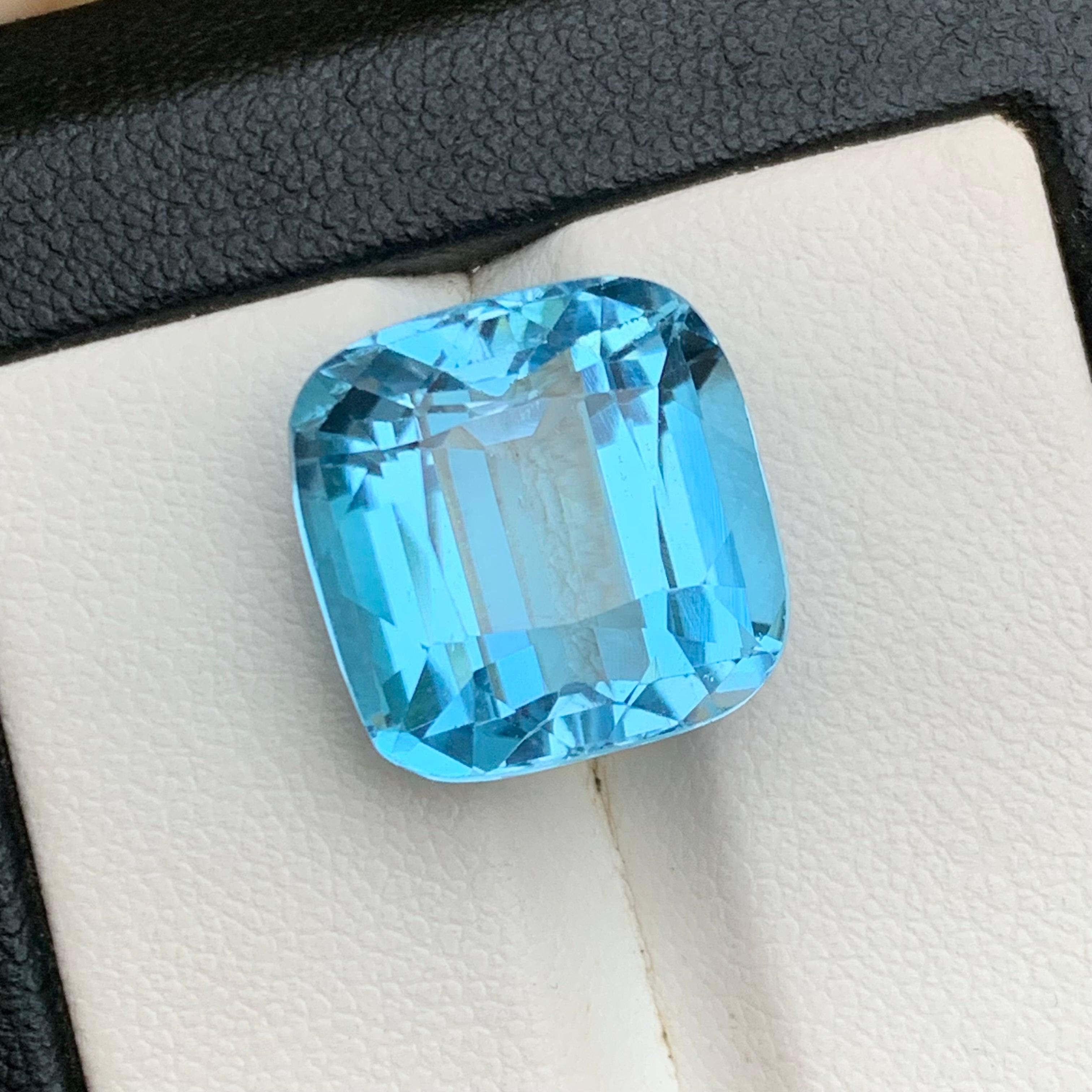 Sky Blue Natural Swiss Topaz Loose Gemstone for Necklace Pendant, Bracelet or any other Jewelry Setting-Cushion Cut from Brazil!!

💎 GEMSTONE TYPE: Swiss Blue Topaz
⚖️ WEIGHT: 17.34 Carat
🪚 SHAPE & CUT: Cushion Cut
📏 SIZE (MM): 14.23 x 13.95 x