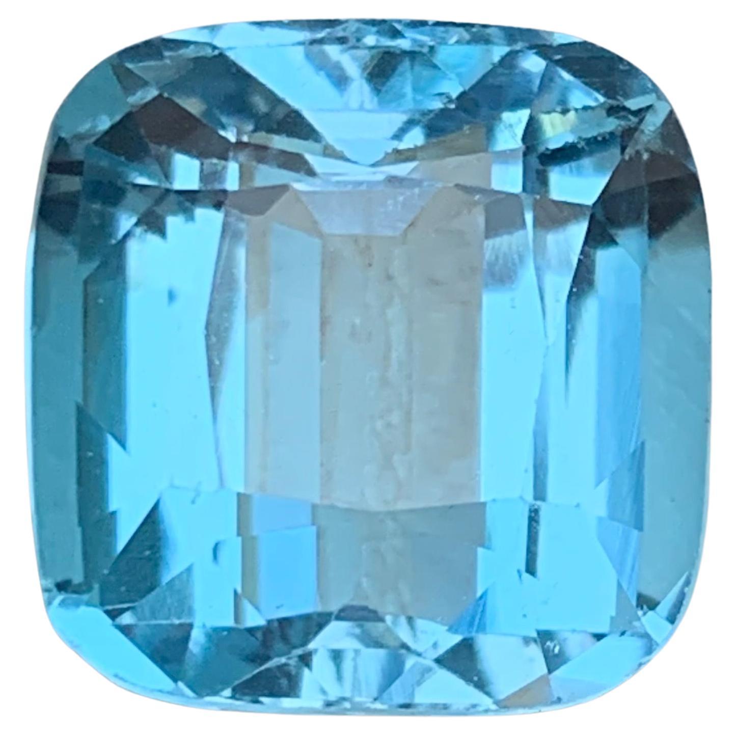 Natural Sky Blue Swiss Topaz 17.34Ct Cushion Cut Loose Gemstone for Ring-Pendant