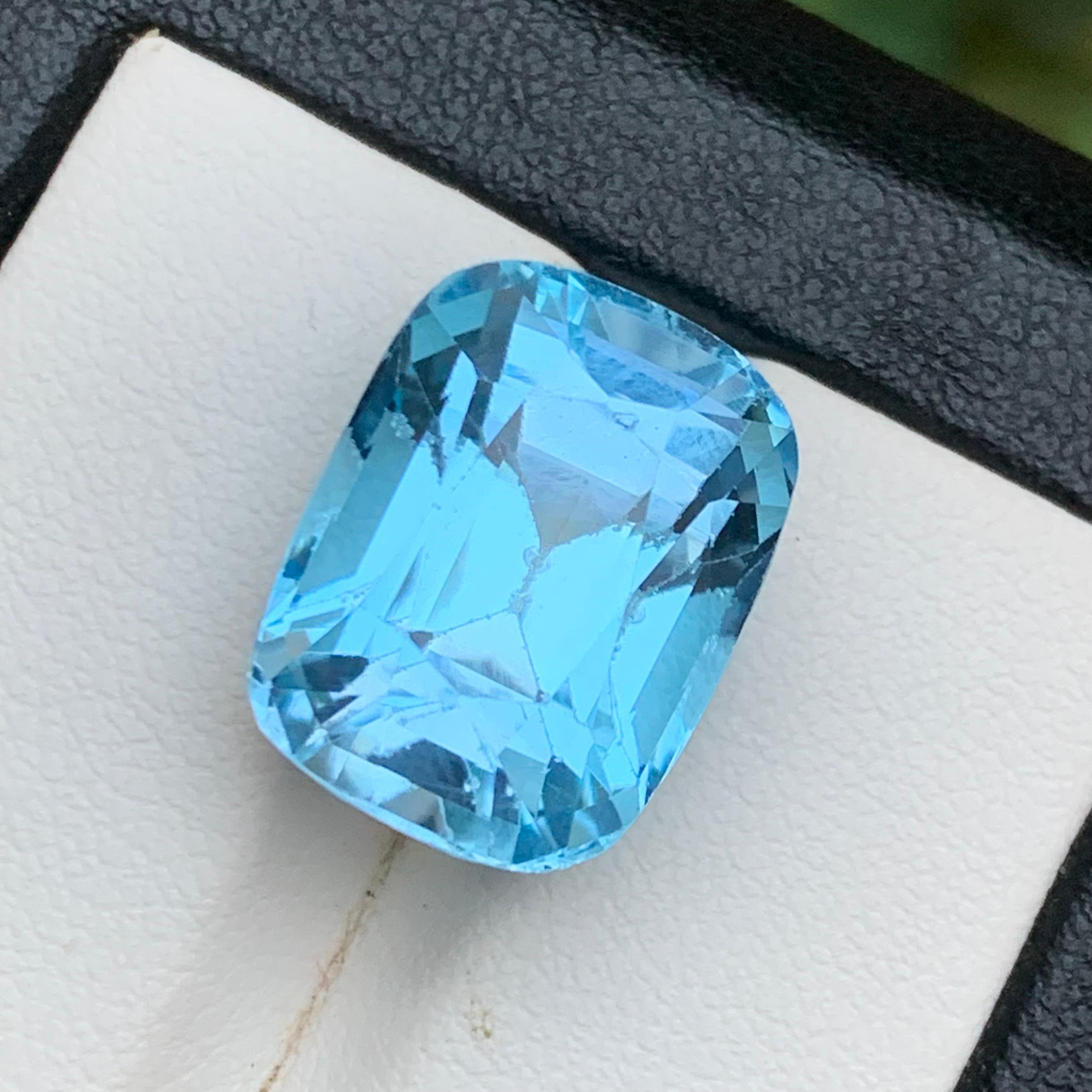 Sky Blue Natural Swiss Topaz Loose Gemstone for Necklace Pendant, Bracelet or any other Jewelry Setting-Cushion Cut from Brazil !!!

💎 TYPE DE PIERRE PRÉCIEUSE : Topaze bleue suisse
⚖️ POIDS : 19.86 Carat
🪚 SHAPE & CUT : Coupe coussin
📏 TAILLE