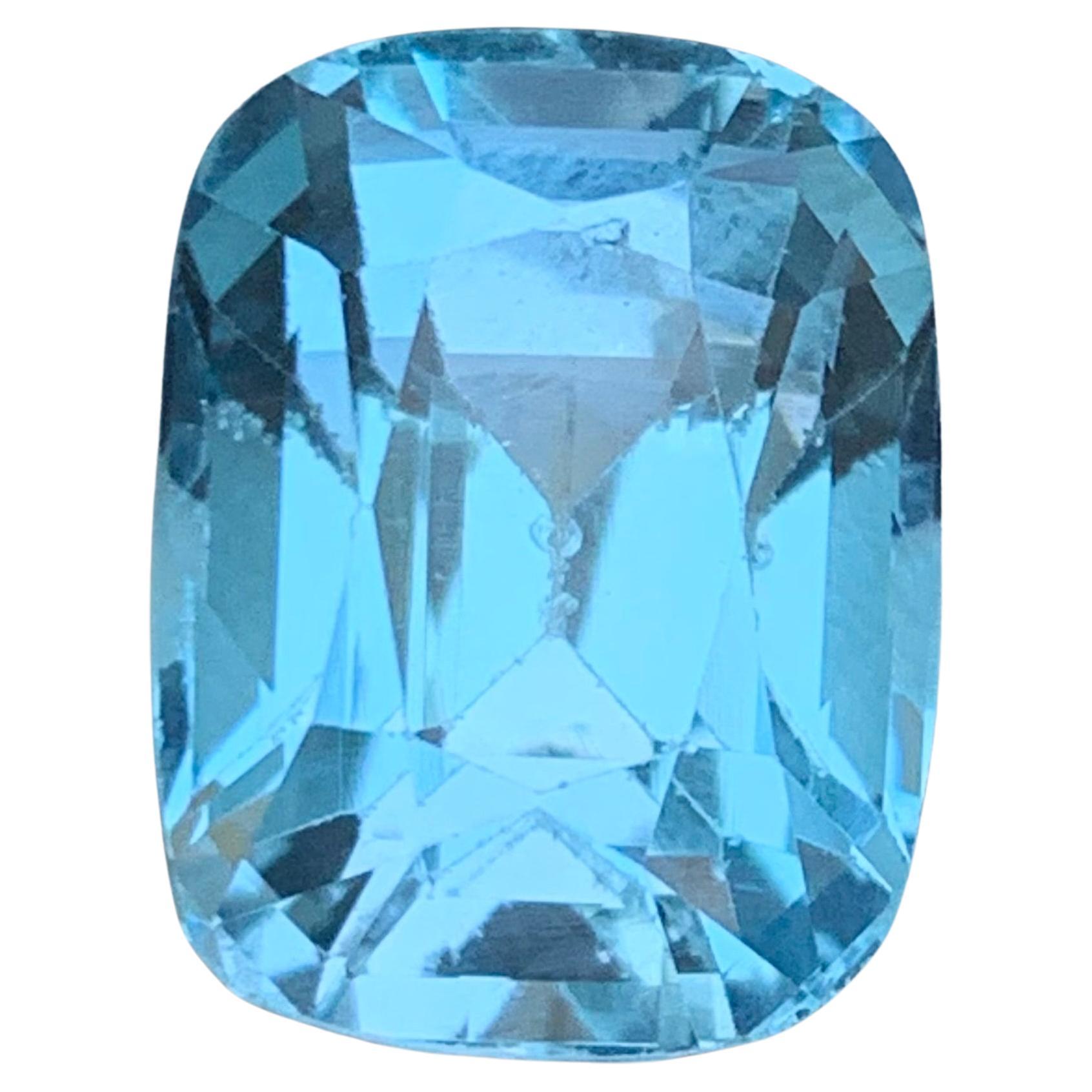 Nature Sky Blue Swiss Topaz 19.86Ct Cushion Cut Loose Gemstone for Ring-Pendant
