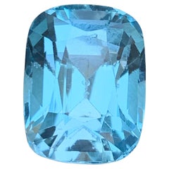 Nature Sky Blue Swiss Topaz 19.86Ct Cushion Cut Loose Gemstone for Ring-Pendant