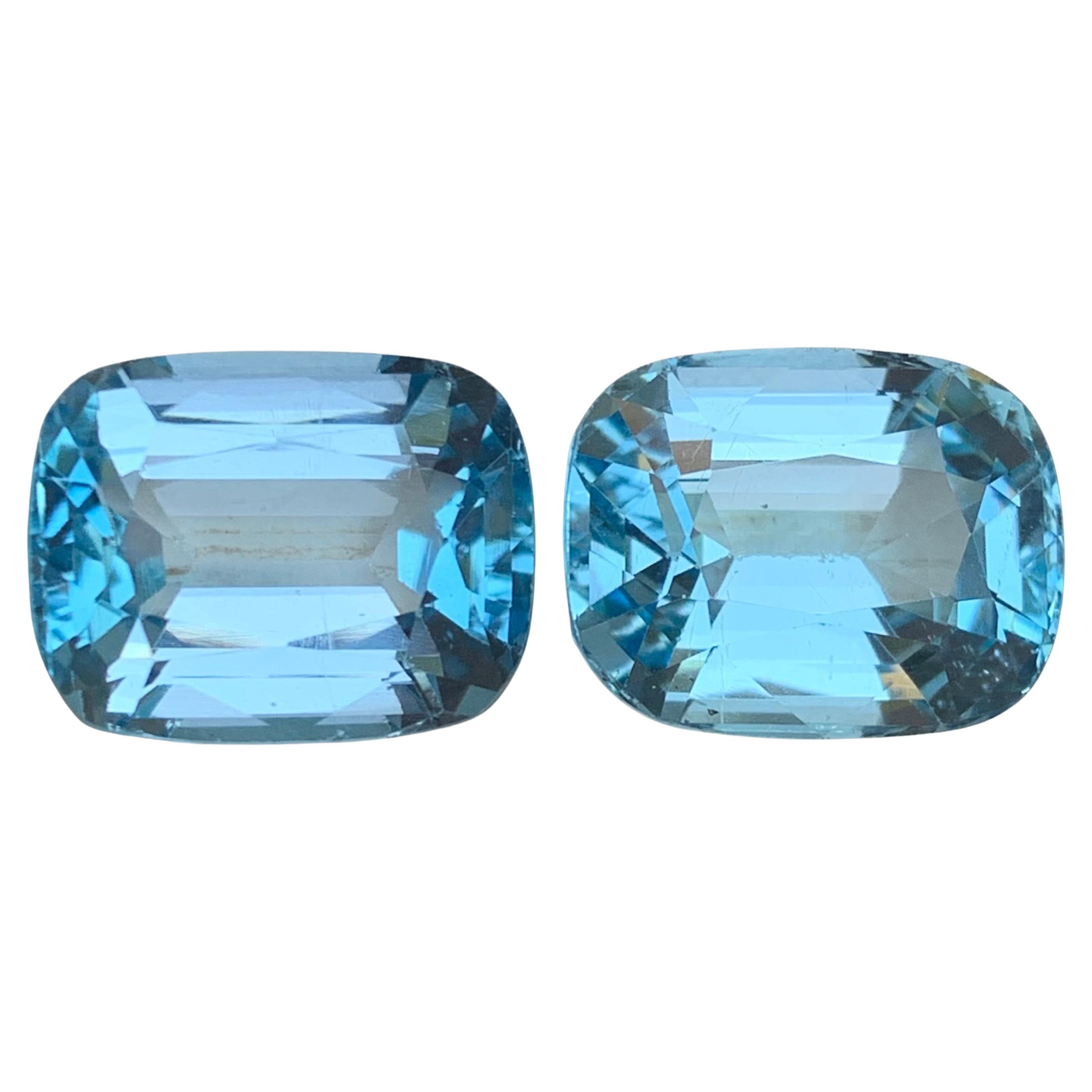 Topazio svizzero blu cielo naturale da 32,68 carati con taglio a cuscino, gemme sciolte per gioielli