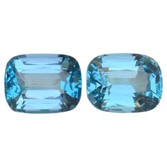 Topazio svizzero blu cielo naturale da 32,68 carati con taglio a cuscino, gemme sciolte per gioielli