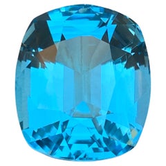 Natural Sky Blue Swiss Topaz Cushion Cut 31.50 Carat Loose Gemstone for Pendant