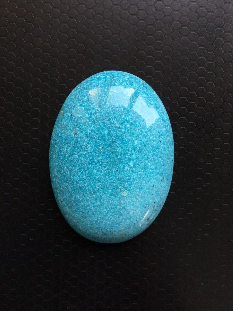 Name: Turquoise Gemstone
Size: 58x41 MM
Weight: 192.50 Carats
Colour: Blue.
Shape: Oval Cabochon
Birthstone: December
Association: Jupiter.
Energy: Rid Of Evil and Negative Power.
Astrology Sign: Sagittarius

About Turquoise Stone:
It considered as