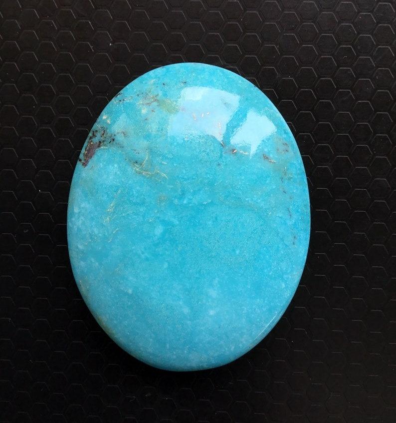 Art Deco Natural Sleeping Beauty Turquoise Cabochons Big Size Gemstone From Arizona TZ For Sale