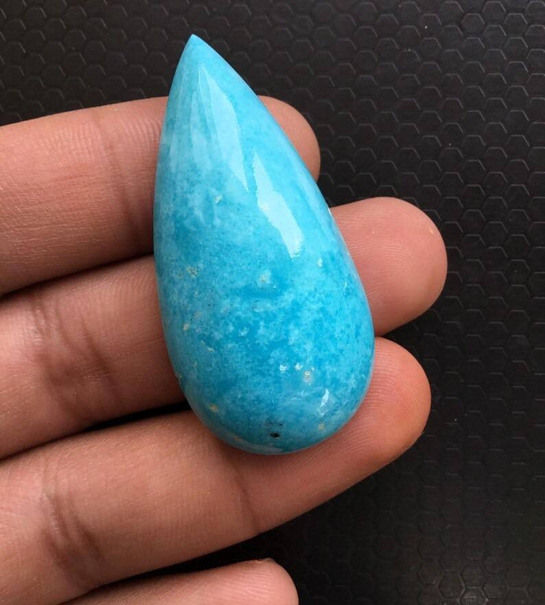 Türkis-Cabochons „Natural Sleeping Beauty“ aus Arizona, Großer Edelstein für Damen oder Herren