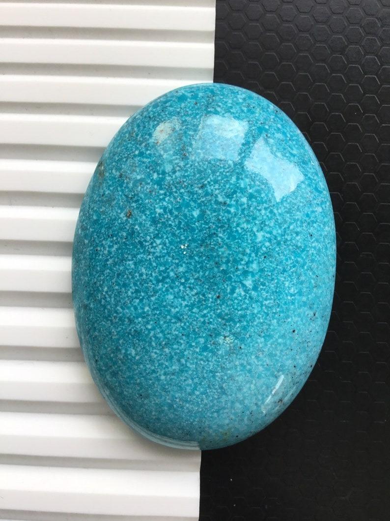 Women's or Men's Natural Sleeping Beauty Turquoise Cabochons Big Size Gemstone from Arizona TZ For Sale