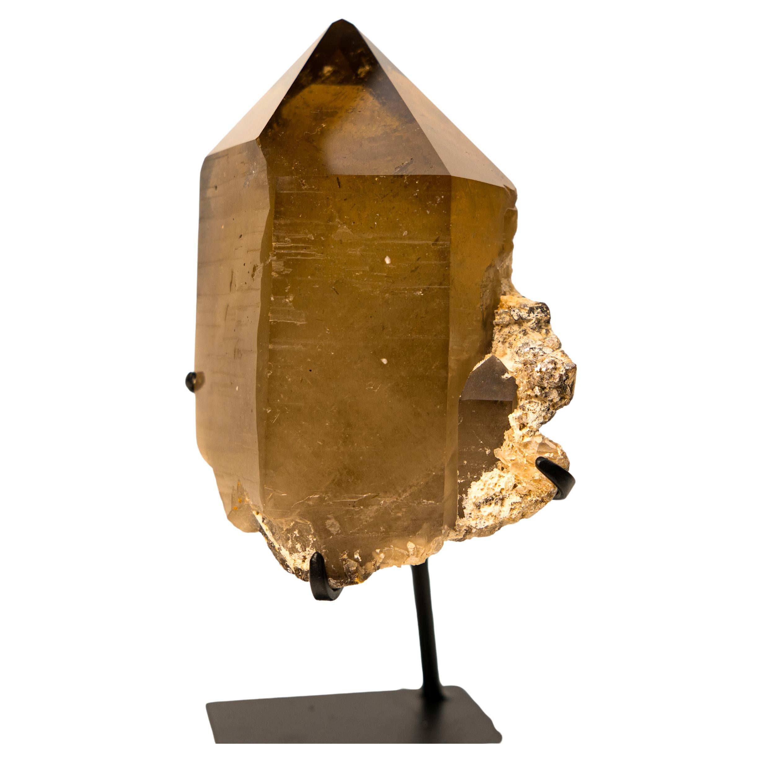 Natural Smoky Amber Citrine Crystal Quartz