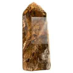 Natural Smoky Citrine Quartz with Landscaped Lodolite Garden Quartz 