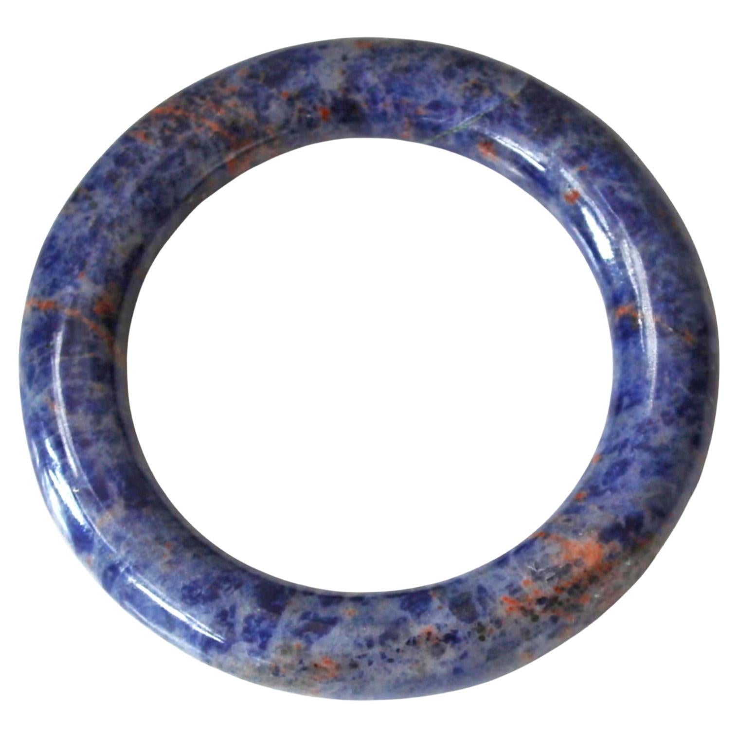 Natural Sodalite Bangle In Medium Size For Sale