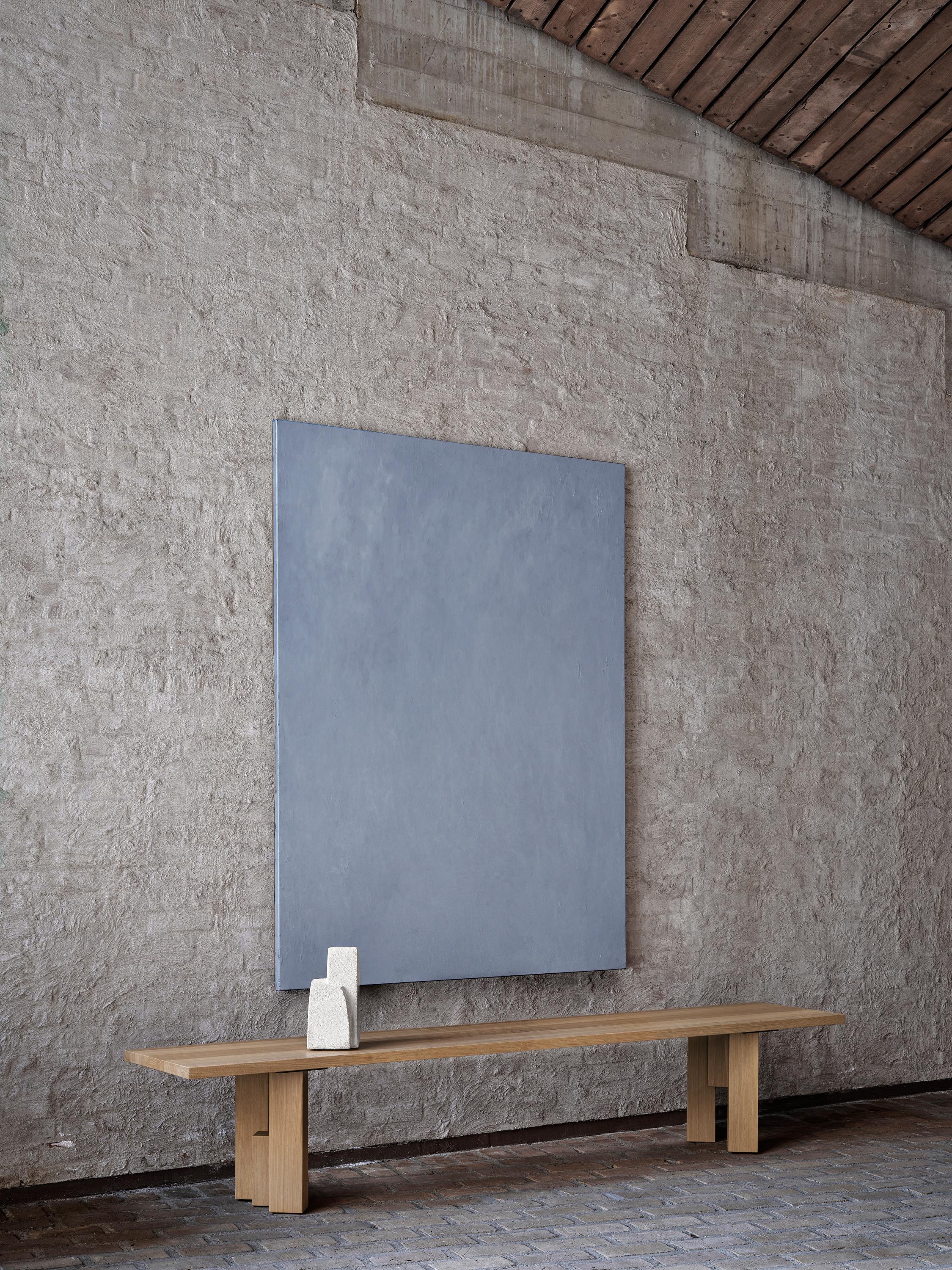 Natural Solid Light Oak Bench - Fenestra by Mokko In New Condition For Sale In Amsterdam, NL