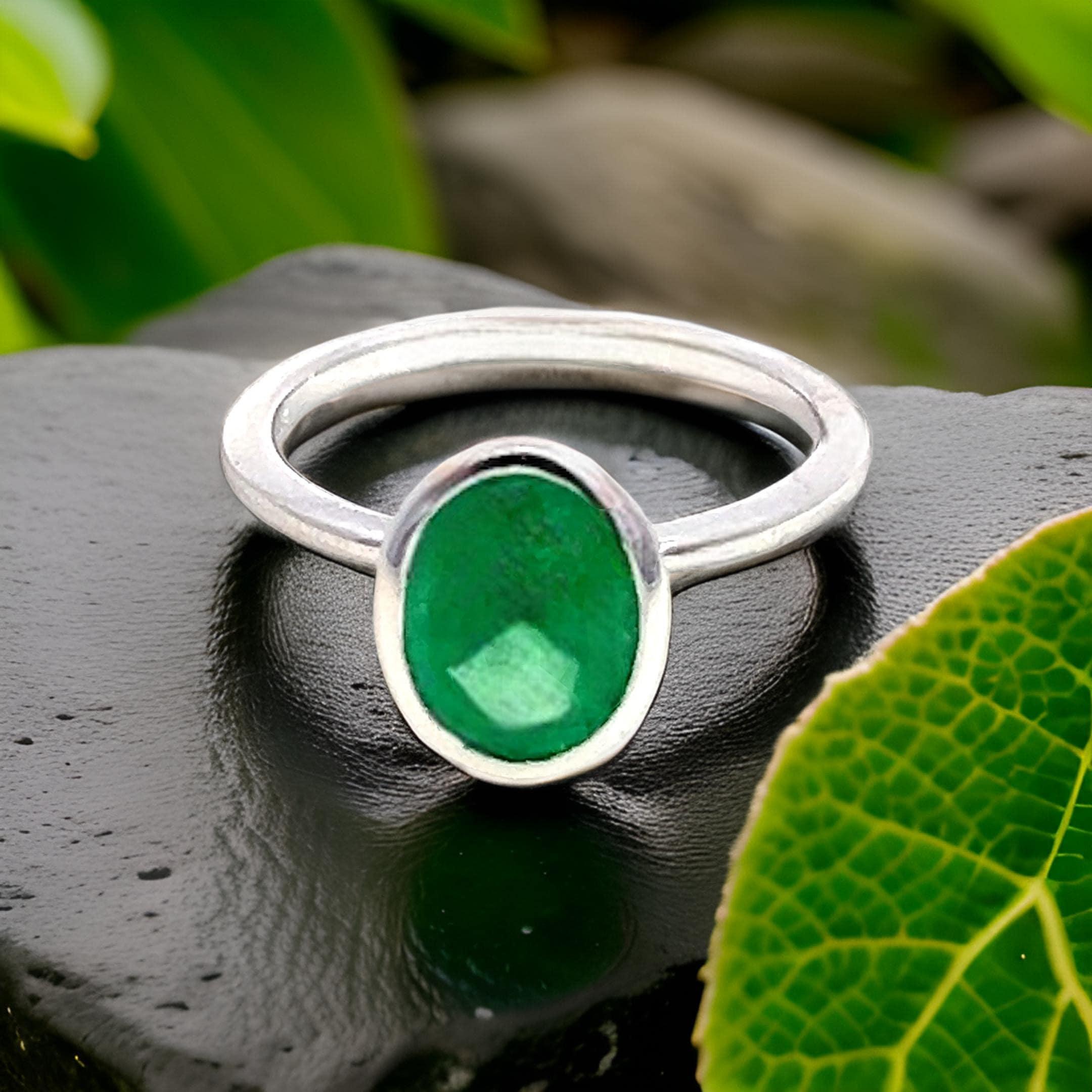 Natürlicher Solitär Smaragd Ring Größe 6,5 14k Weißgold 2,5 Karat zertifiziert im Angebot 5