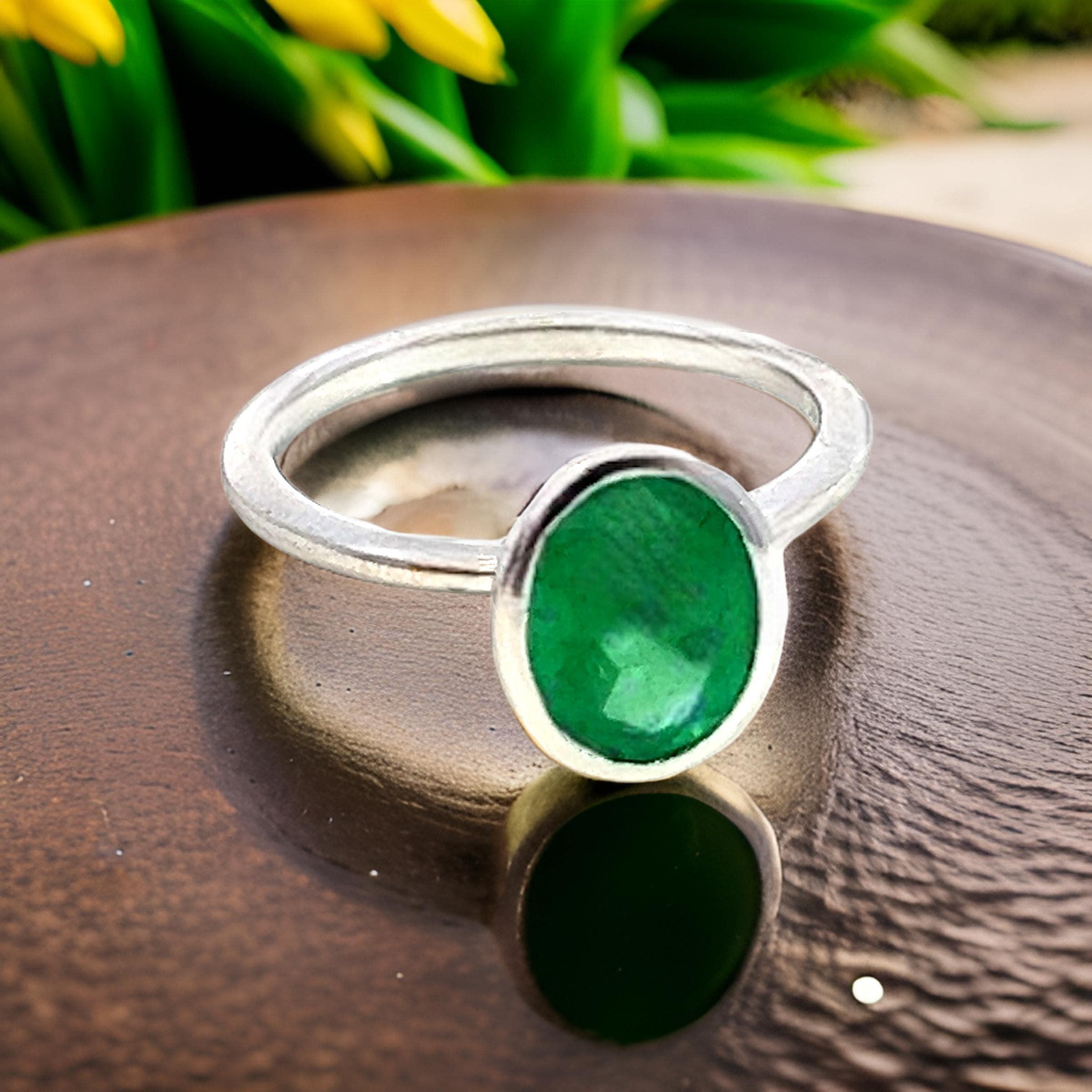 Natürlicher Solitär Smaragd Ring Größe 6,5 14k Weißgold 2,5 Karat zertifiziert im Angebot 6