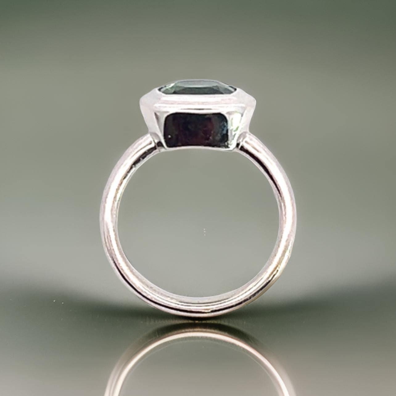 Anillo Solitario Natural Turmalina 6.5 Oro 14k W 2.25 TCW Certificado en Nuevo estado para la venta en Brooklyn, NY