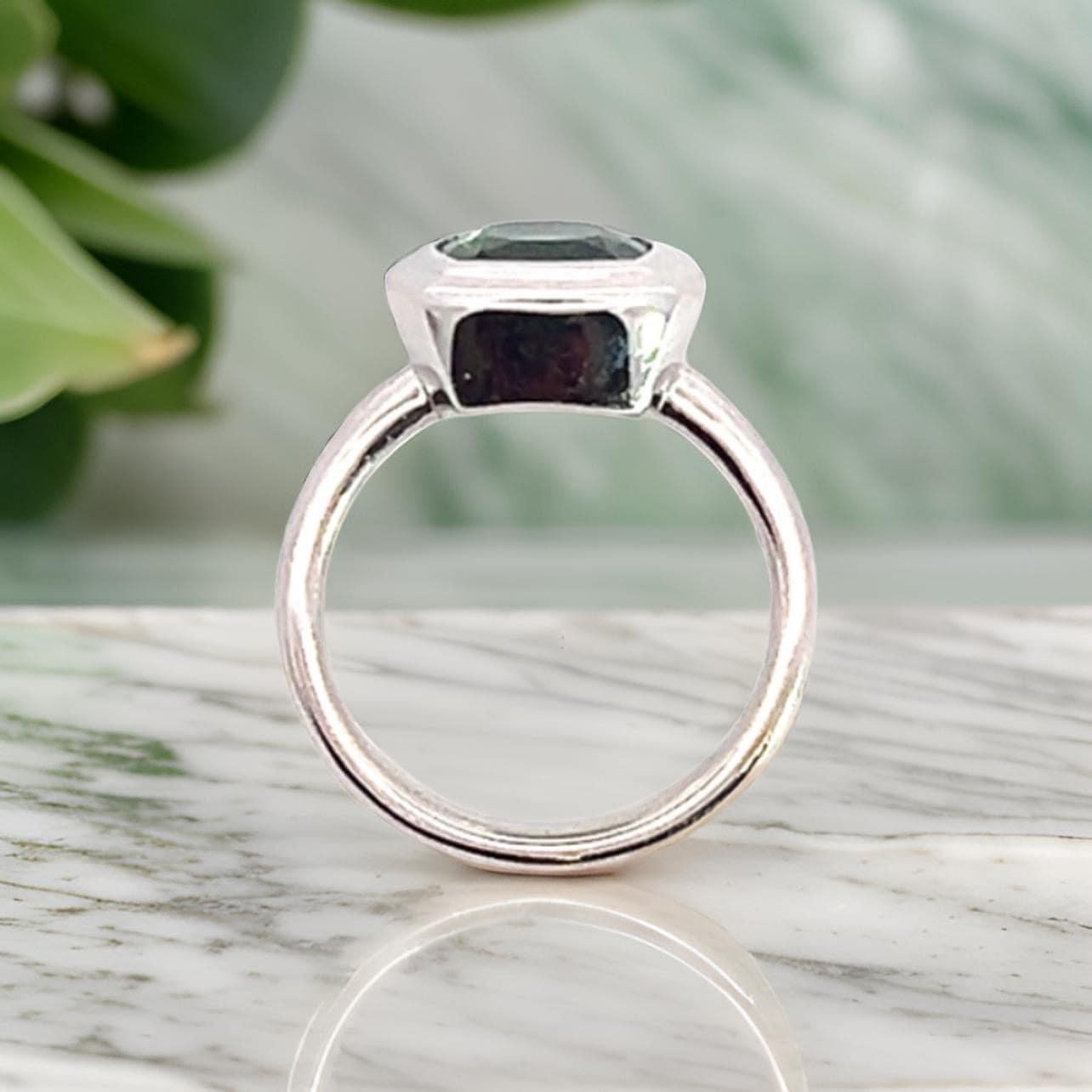 Anillo Solitario Natural Turmalina 6.5 Oro 14k W 2.25 TCW Certificado en venta 4