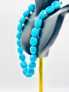 NATURAL SOUTH AMERICAN TURQUOISE & SILVER Necklace