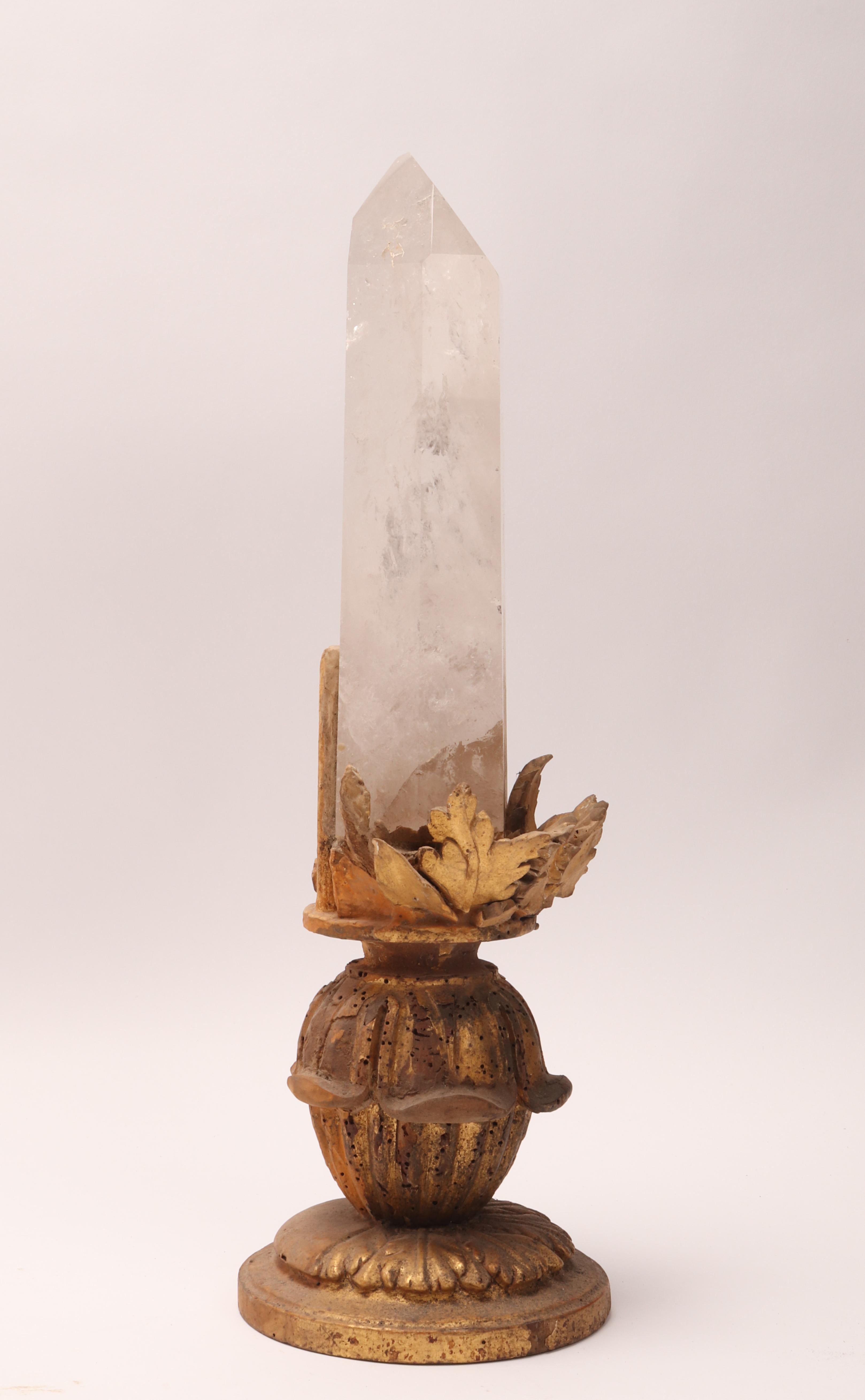 Natural Specimen: a Big Rock Crystal, Italy 1870 In Good Condition For Sale In Milan, IT
