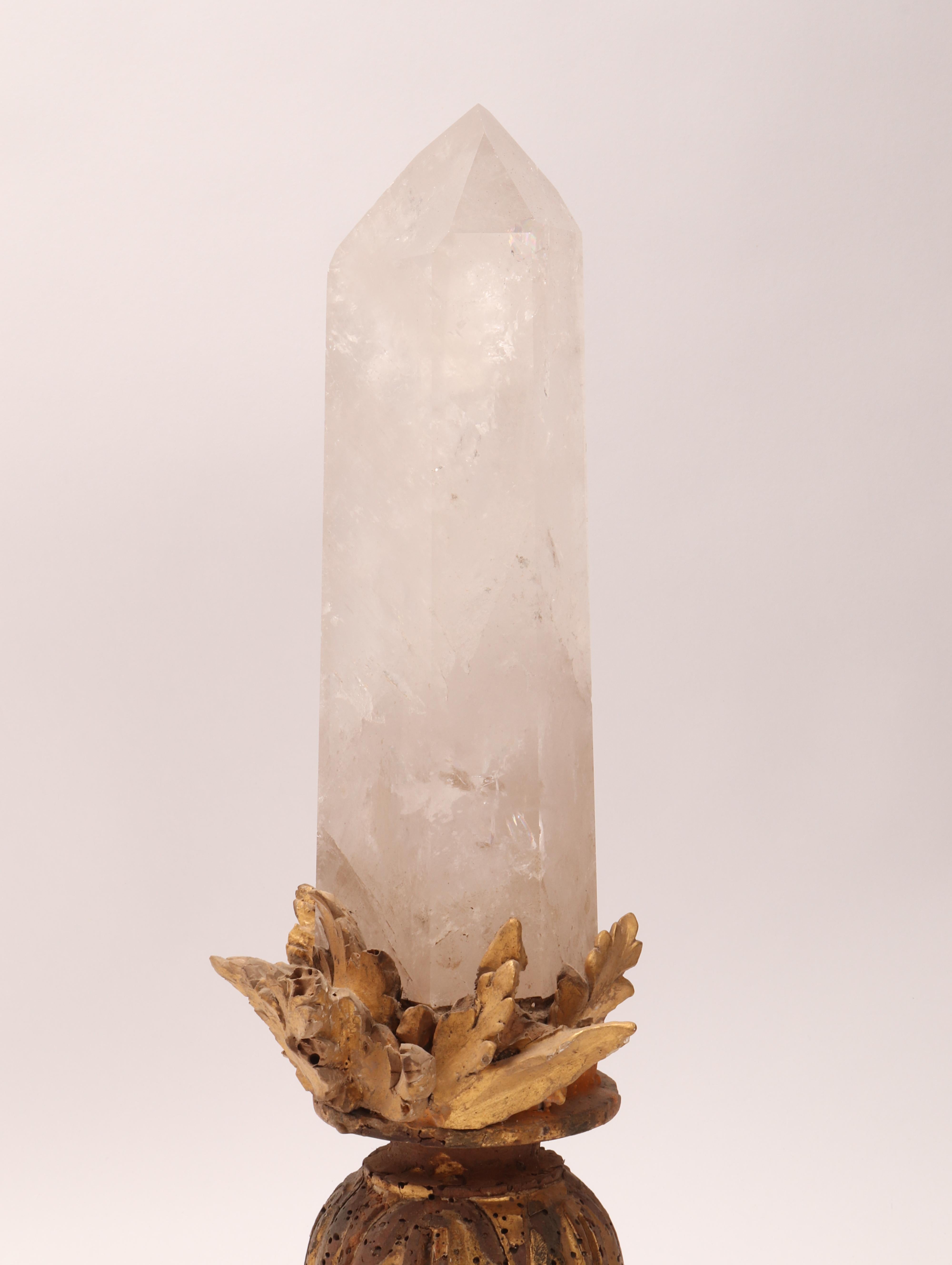 Natural Specimen: a Big Rock Crystal, Italy 1870 For Sale 1
