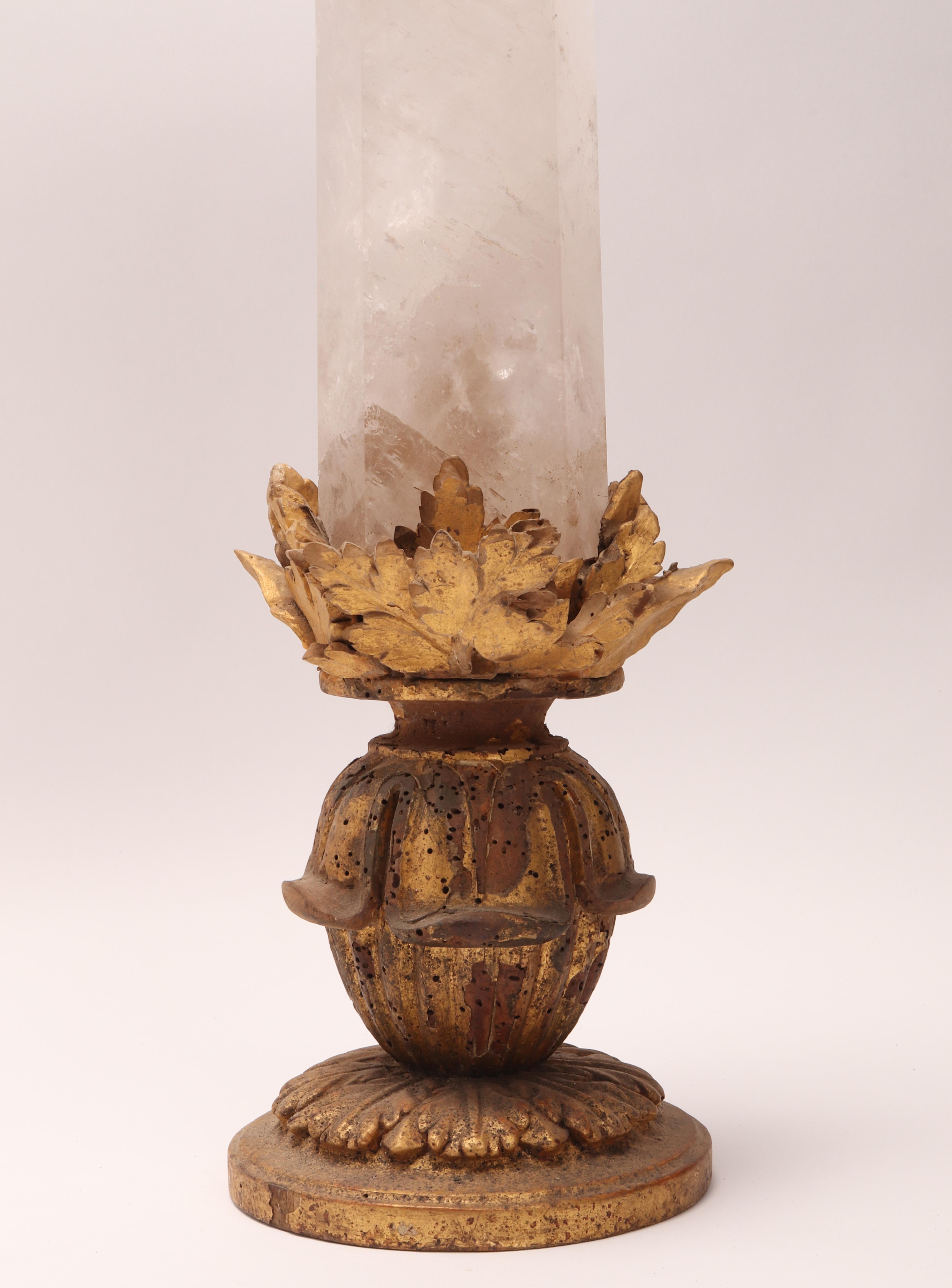 Natural Specimen: a Big Rock Crystal, Italy 1870 For Sale 2