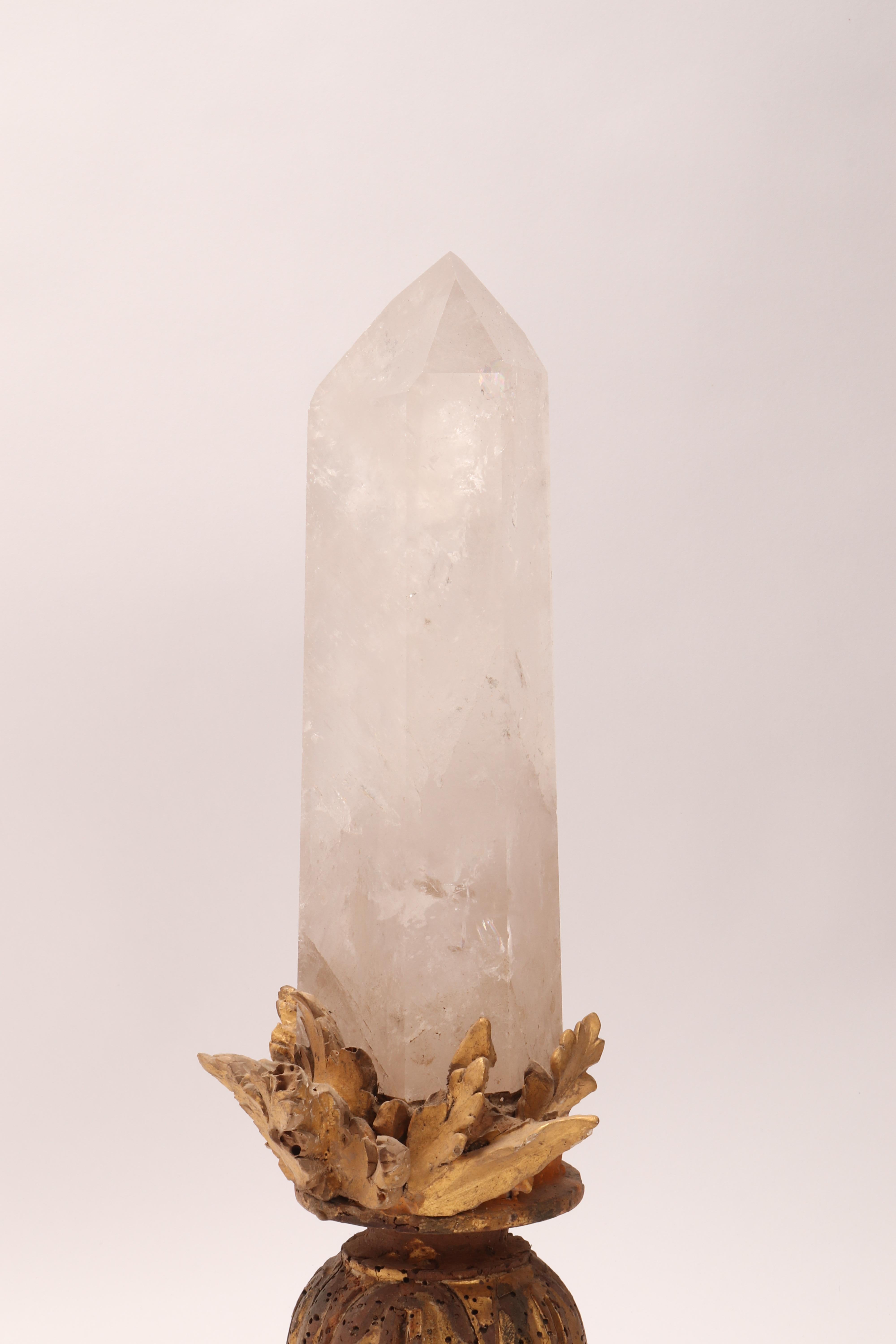 Natural Specimen a Big Rock Crystal, Italy, 1880 1