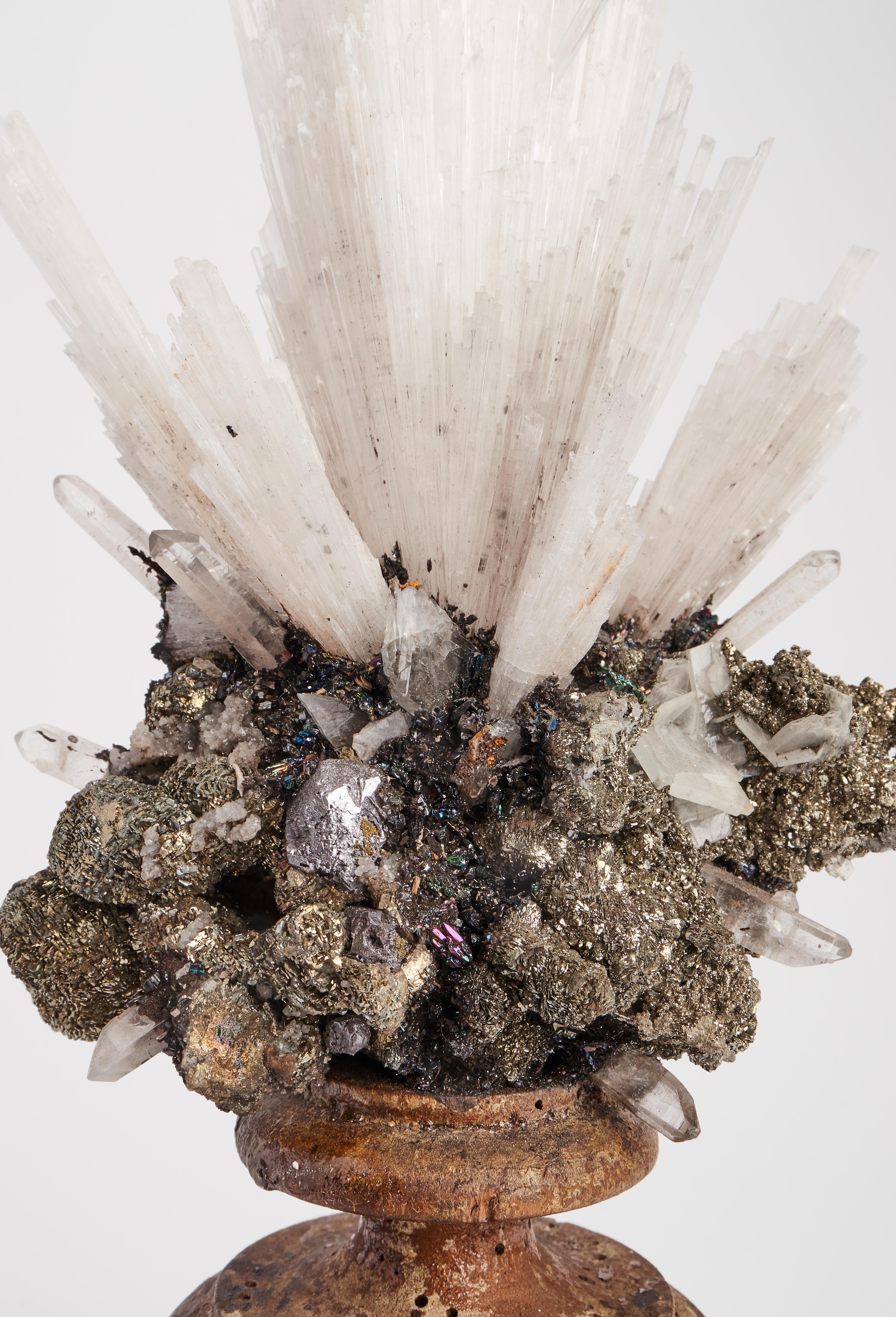 Italian Natural Specimen, a Crystals of Colecite and Pyrite, Italy 1880