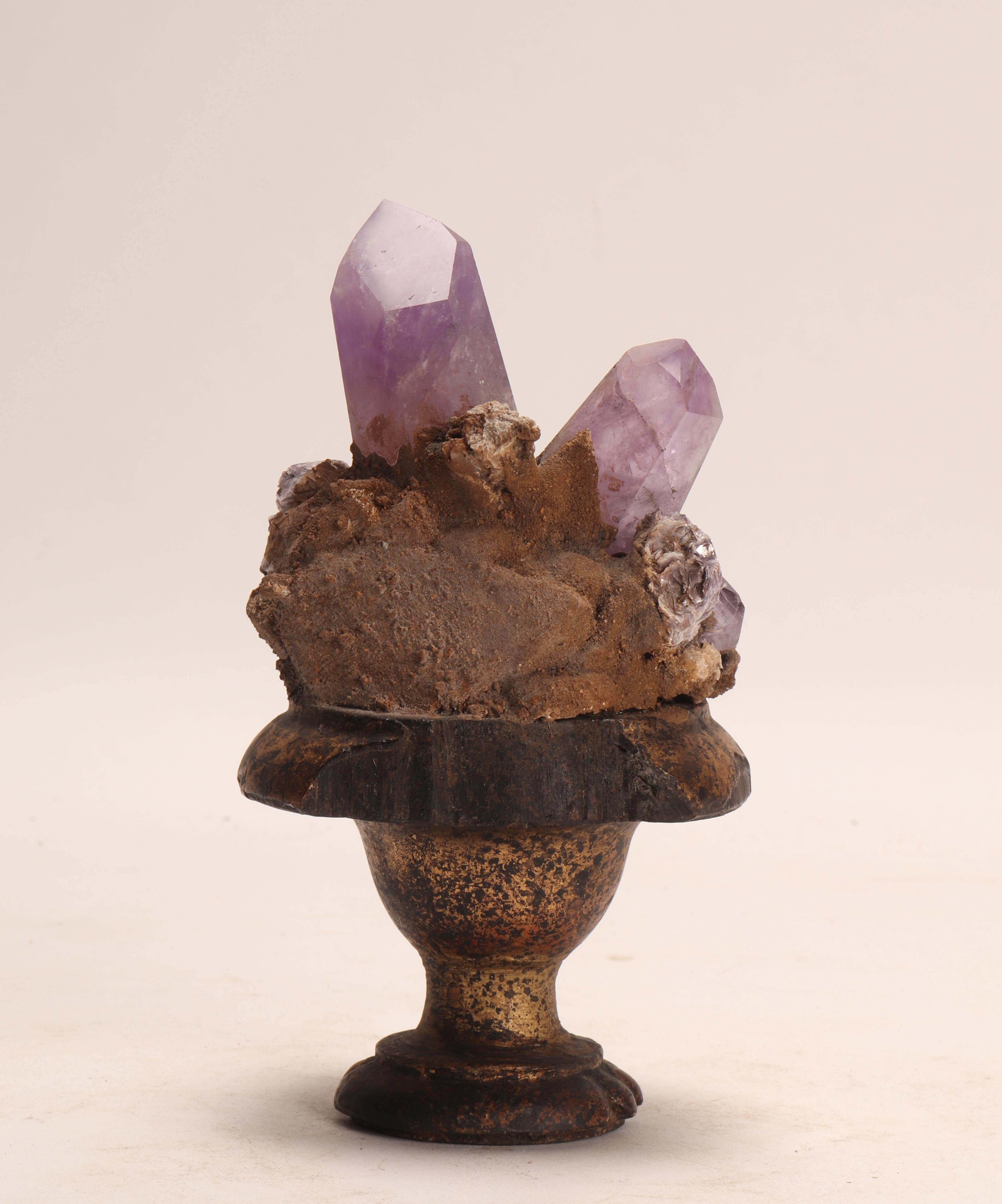 Late 19th Century Natural Specimen a Druse with Crystals, Italy, 1880 For Sale