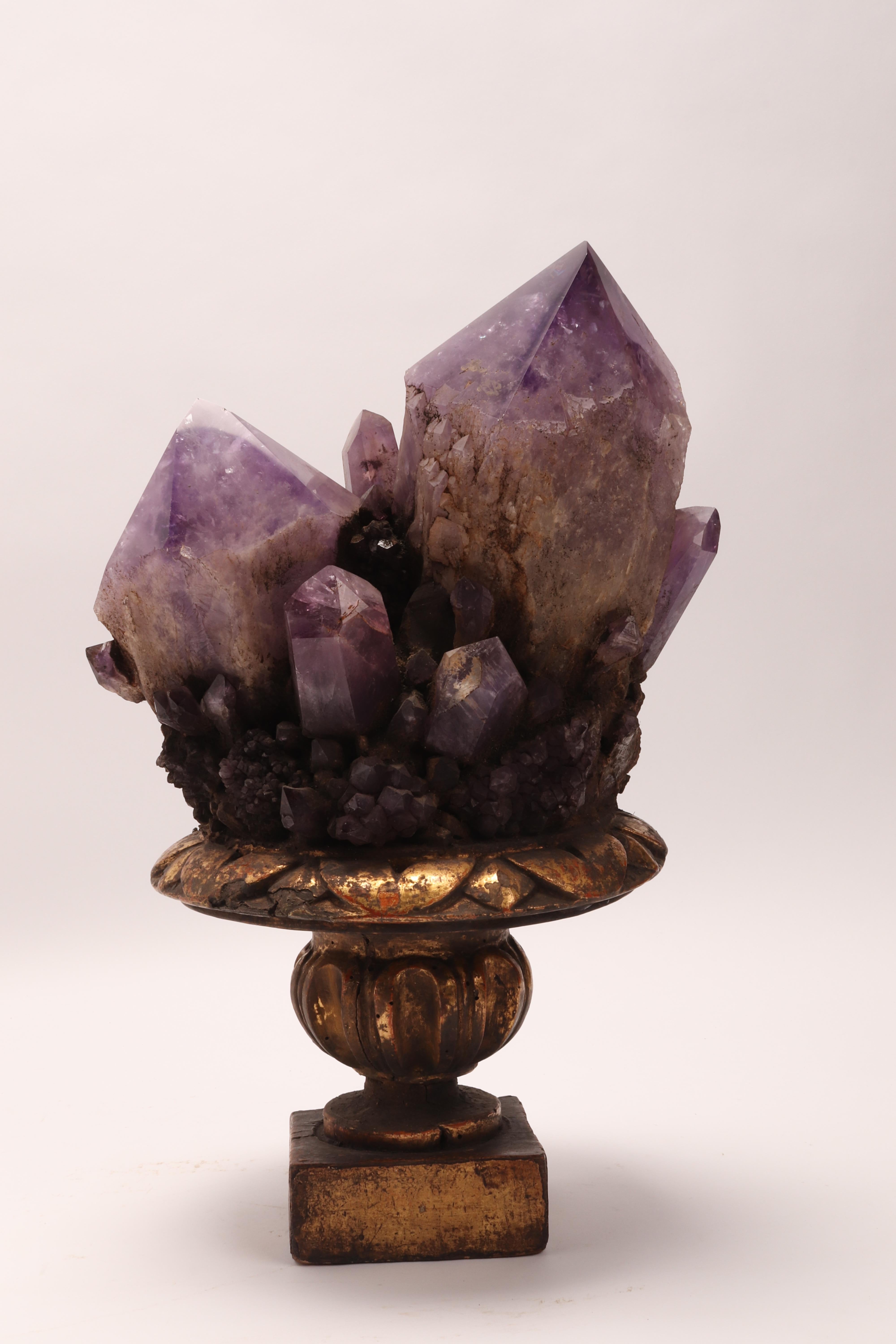 Natural Specimen a Pair of Big Amethyst Crystals, Italy, 1880 6