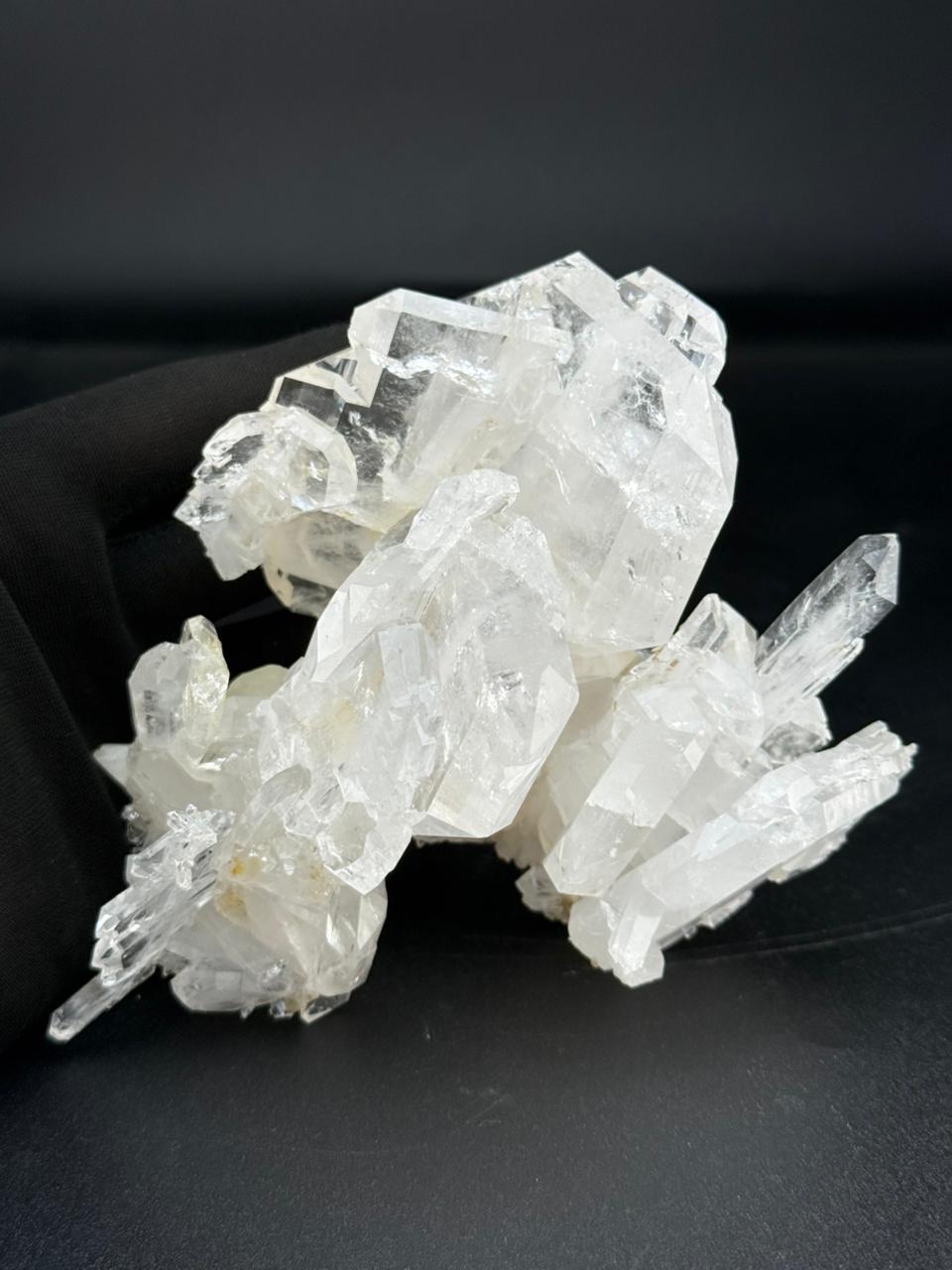 Adam Style Natural Specimen Faden Quartz Cluster with Excellent Transparency from Pakistan For Sale