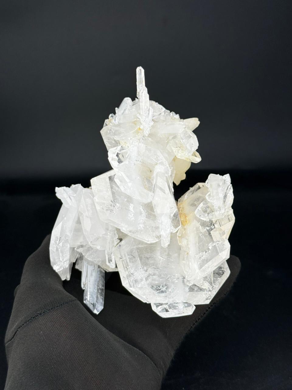 Pakistani Natural Specimen Faden Quartz Cluster with Excellent Transparency from Pakistan For Sale