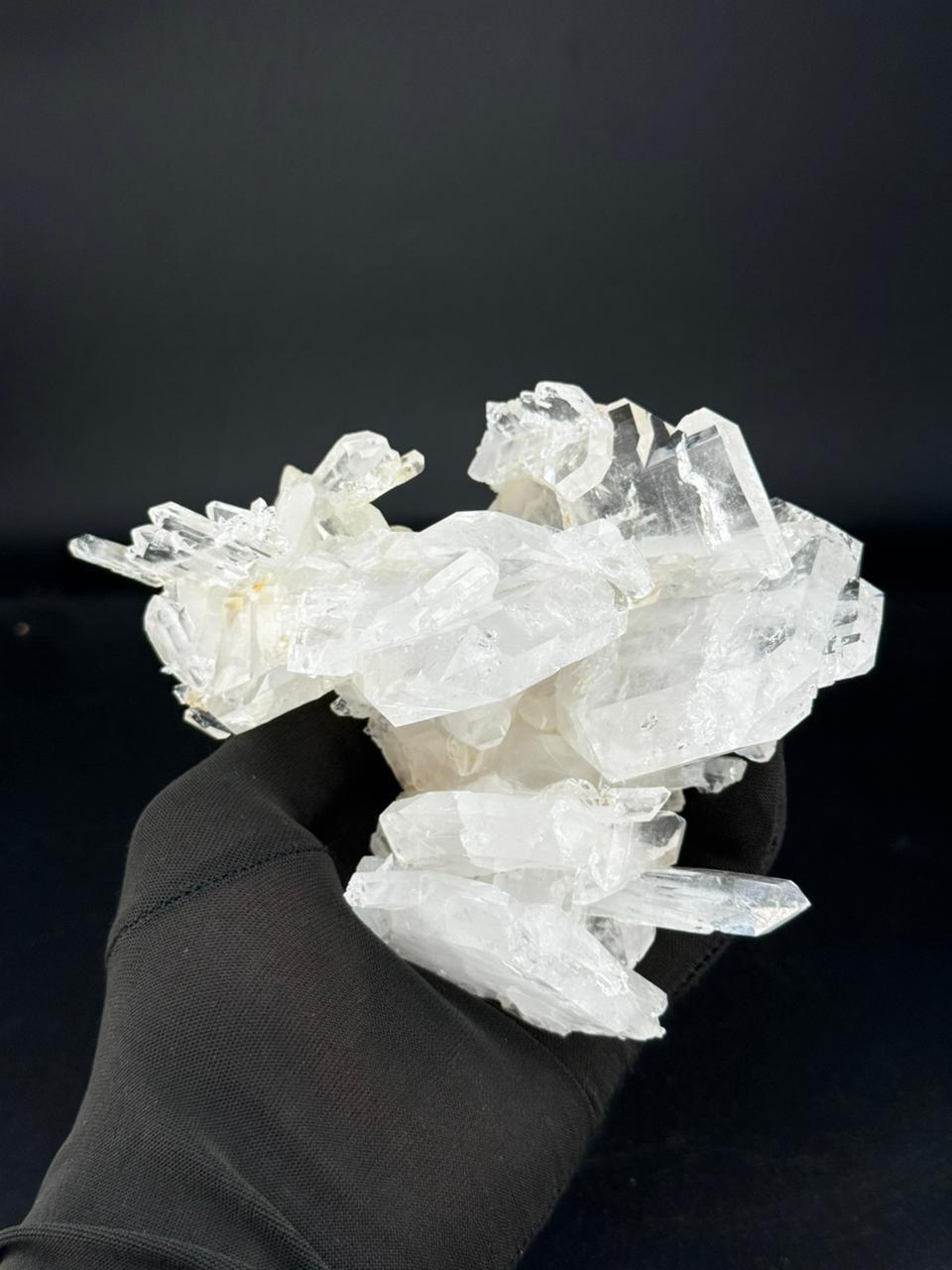Natural Specimen Faden Quartz Cluster with Excellent Transparency from Pakistan For Sale 2