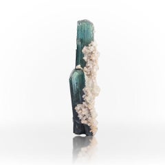Spécimen Naturel Cristaux de Tourmaline Indicolite avec Albite d'Afghanistan