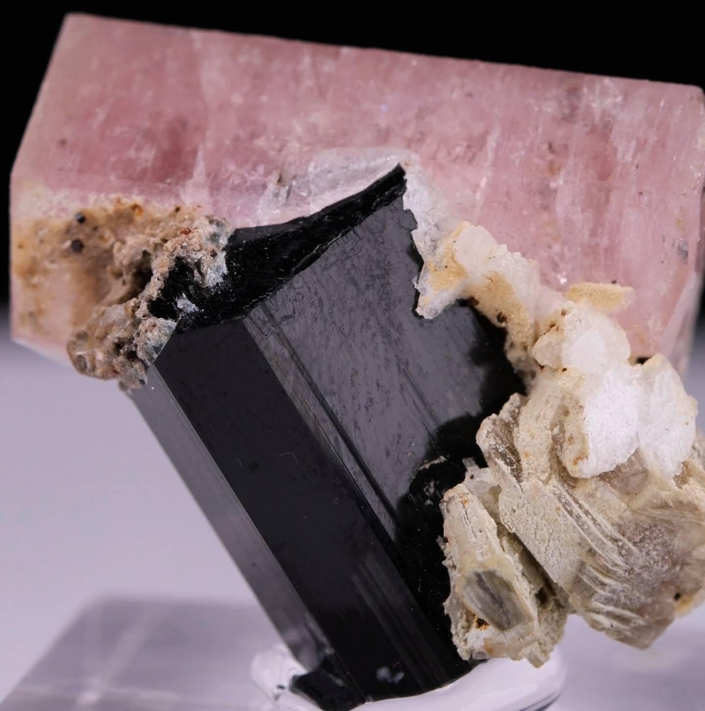 Natural Specimen Of Apatite On Schorl Crystal From Pakistan in vendita 4