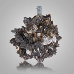 Natural Specimen Of Aquamarine Crystal On Muscovite From Pakistan