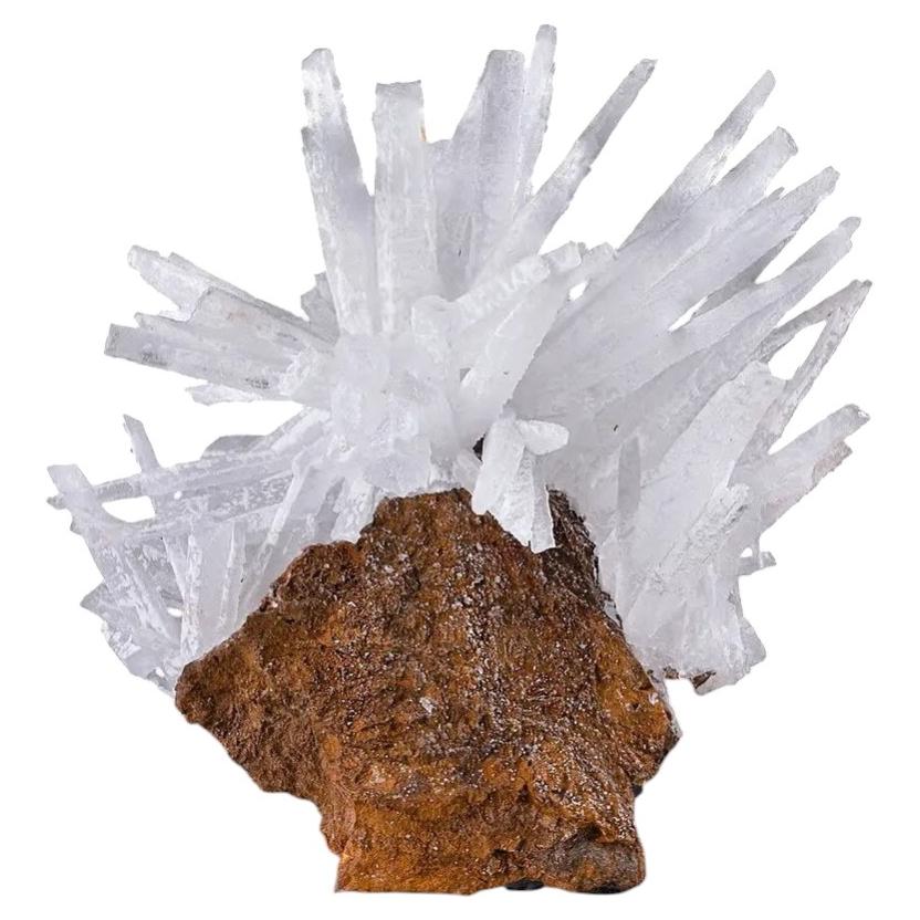 Natural Specimen Of Aragonite On Limonite From Pakistan For Sale