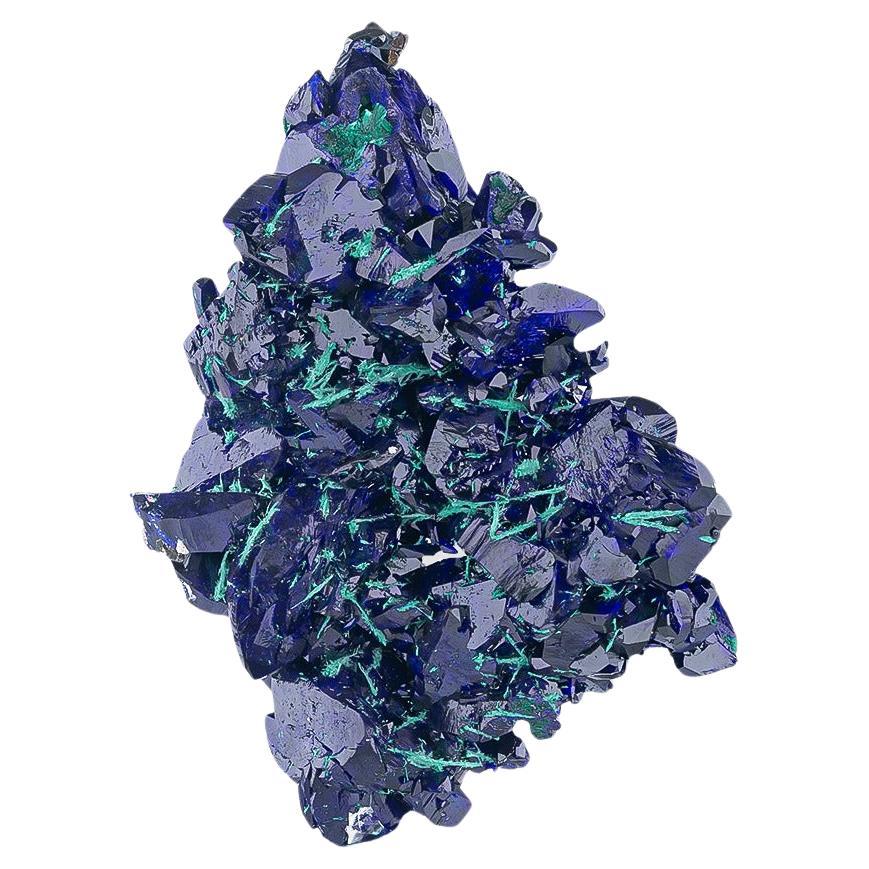 Natural Specimen Of Azurite Cluster With Malachite From Mexico For Sale